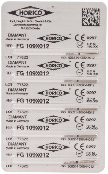 Kronentrenner 109X 5 Stück schwarz x-grob, FG, Figur 109, 4 mm, FG, Figur 109, 4 mm, ISO 012