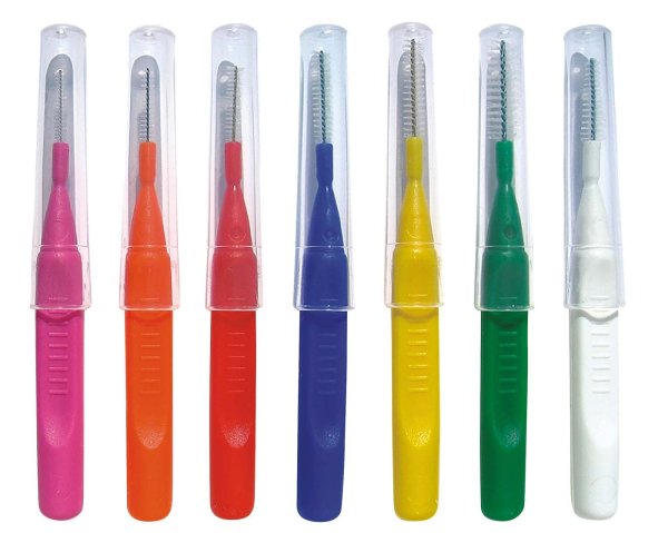 Beyco Brushies **Praxispackung** 10 x 7 Stück sortiert (pink, orange, rot, blau, gelb, grün, weiß ko
