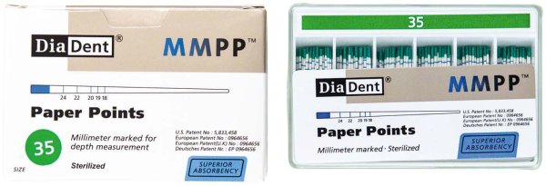 DiaDent® Papierspitzen 200 Stück ISO 035