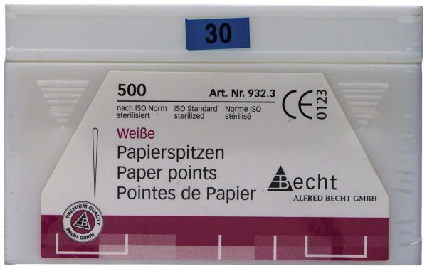 Papierspitzen weiß 500 Stück ISO 030