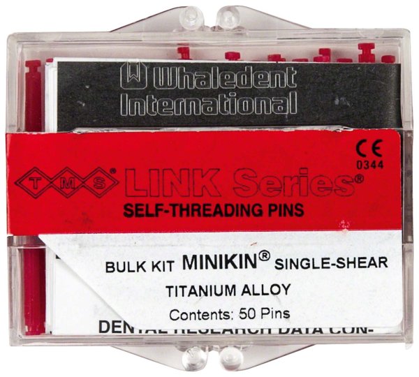 TMS® LINK **Bulkpackung** 50 Titan-Einzelstifte, Minikin rot L812
