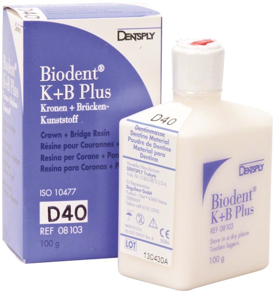 Biodent® K+B Plus Massen 100 g Pulver dentin 40