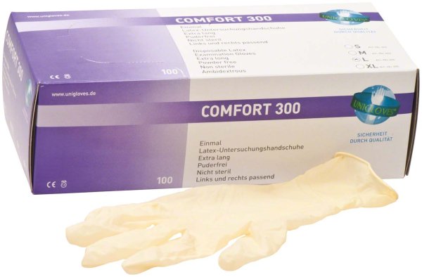 COMFORT® 300 100 Stück puderfrei, naturlatex, L