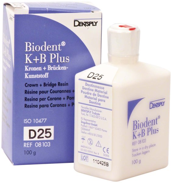 Biodent® K+B Plus Massen 20 g Pulver dentin 25