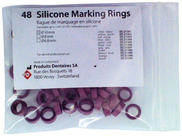 Markierungsringe 48 Stück violett, Ø 10 mm