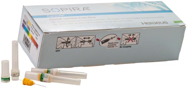 SOPIRA® Carpule® Free Flow Kanülen 100 Stück 0,3 x 16 mm