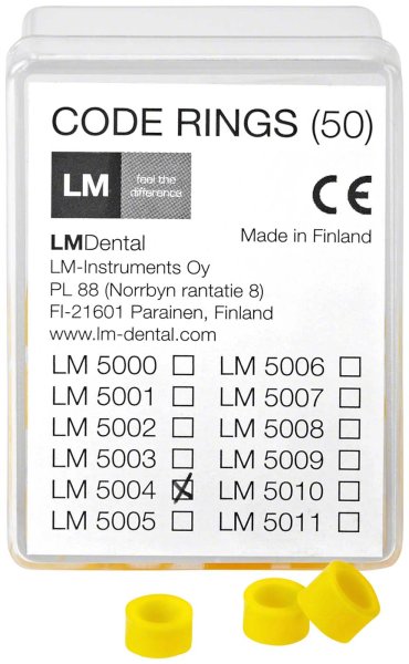 Codierringe 50 Stück gelb