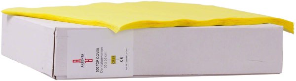 Dentalservietten **Karton** 500 Stück gelb, 36 x 36 cm