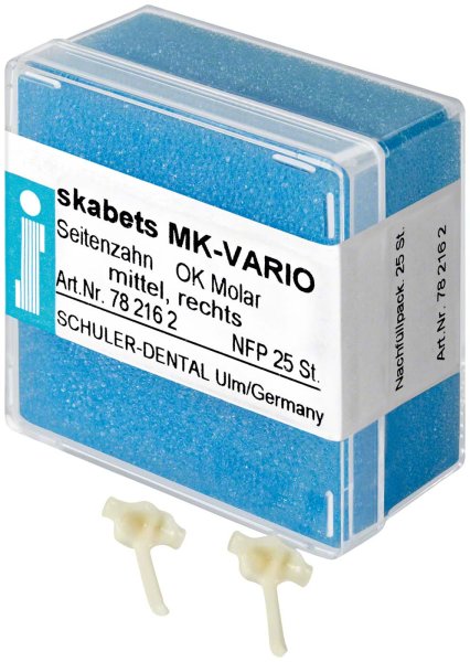 skabets MK-VARIO **Nachfüllpackung** 25 Stück Oberkiefer Molar mittel rechts