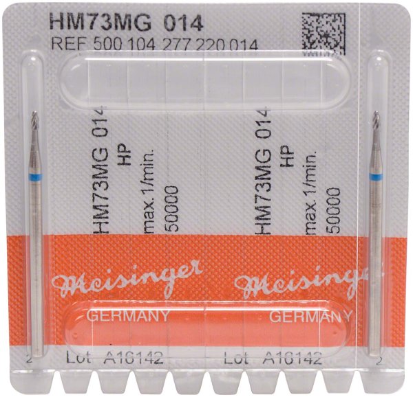 HM-Fräser MG 2 Stück kreuzverzahnt, blau standard, HP, Figur 277, 3,1 mm, ISO 014