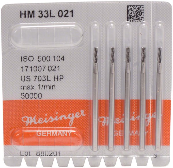 HM-Bohrer 33L 5 Stück HP, Figur 171 lang, 6,3 mm, ISO 021