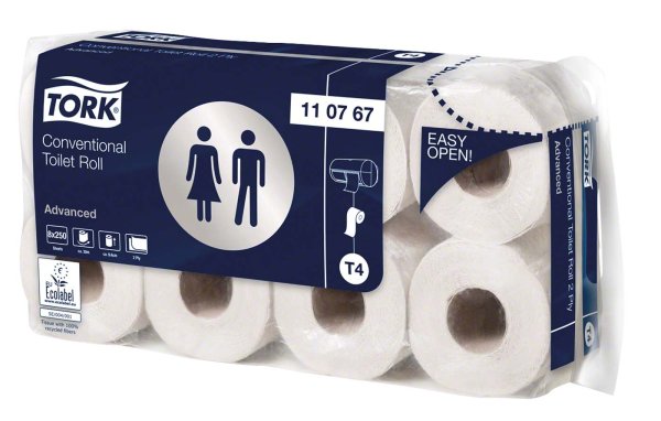 TORK® Advanced Toilettenpapier **Karton** 8 x 8 Stück 2-lagig, weich