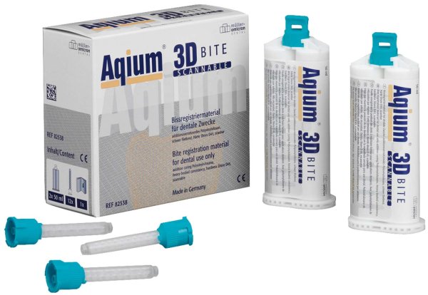 Aqium® 3D BITE 2 x 50 ml Doppelkartuschen, 12 Mixing Tips NT grün