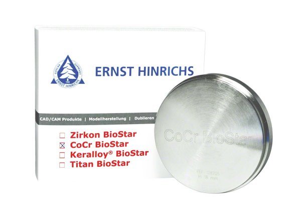 CoCr BioStar Fräsblank H 12 mm