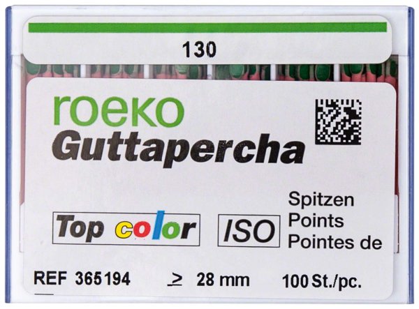 roeko Guttapercha Spitzen Top color 100 Stück ISO 130