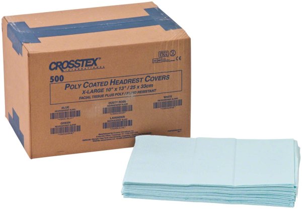 Crosstex Tücher **Karton** 500 Stück blau, 25 x 33 cm