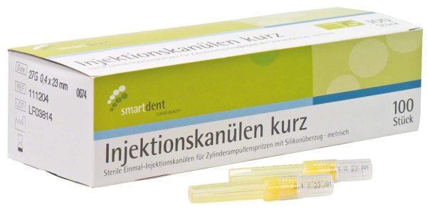 smart Injektionskanülen 100 Stück Ø 0,4 x 23 mm