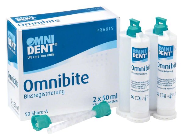 Omnibite 2 x 50 ml Doppelkartusche, 12 Mischkanülen