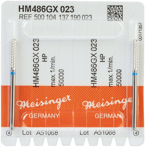 HM-Fräser GX 2 Stück kreuzverzahnt, blau standard, HP, Figur 137, 14 mm, ISO 023