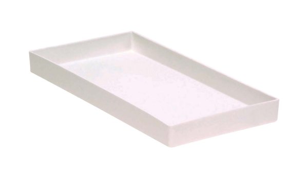 Cabinet Tray Nr. 19 9,2 x 19,7 cm, weiß, ohne Einteilung