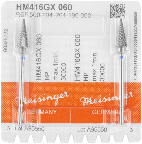 HM-Fräser GX 2 Stück kreuzverzahnt, blau standard, HP, Figur 201, 14,7 mm, ISO 060
