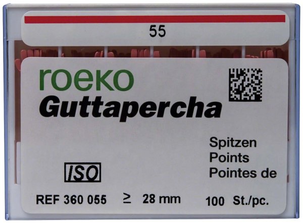 roeko Guttapercha Spitzen 100 Stück ISO 055