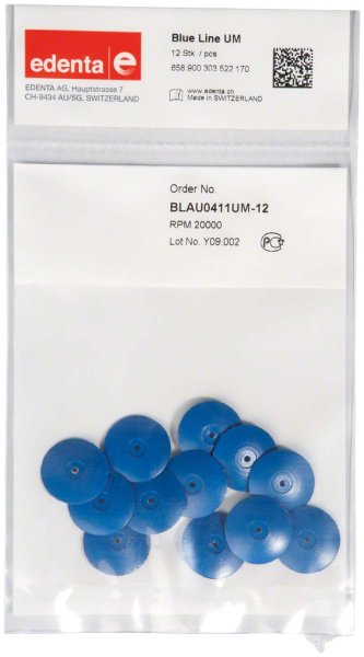Blue Line 12 Stück unmontiert, blau, Figur 303, 3 mm, ISO 170