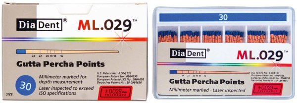 DiaDent® ML.029™ Gutta Percha Points 120 Stück ISO 030