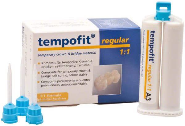 tempofit® regular 1:1 50 ml Doppelkartusche A3, 10 Mischkanülen