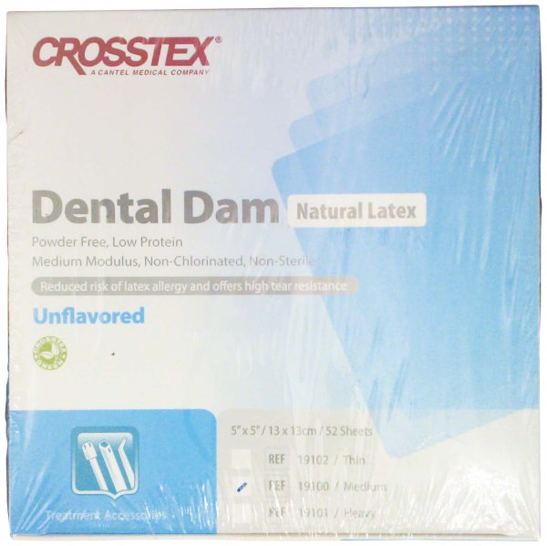 Dental Dam 52 Blatt 13 x 13 cm, Medium