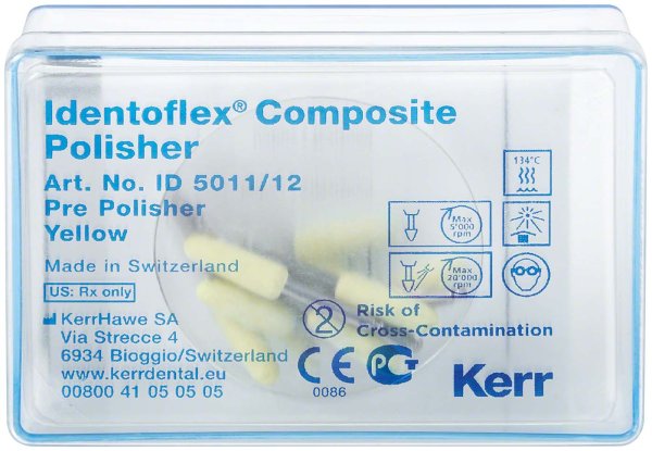 Identoflex™ Composite **Testset** 8 Stück (2 x Kelch, 2 x Scheibe, 2 x Spitze, 2 x Minipoint) RA, ge