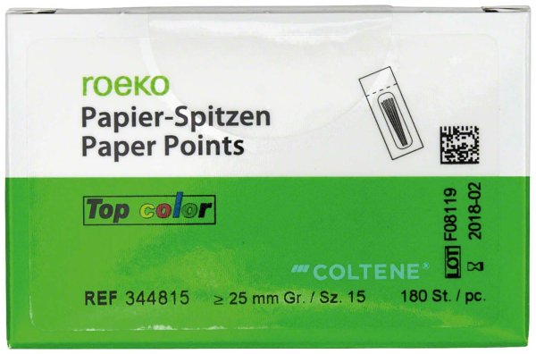 roeko Papier Spitzen Top color **Cellpackung** 180 Stück ISO 015