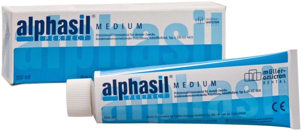 alphasil® PERFECT **Tube** 150 ml MEDIUM, blau