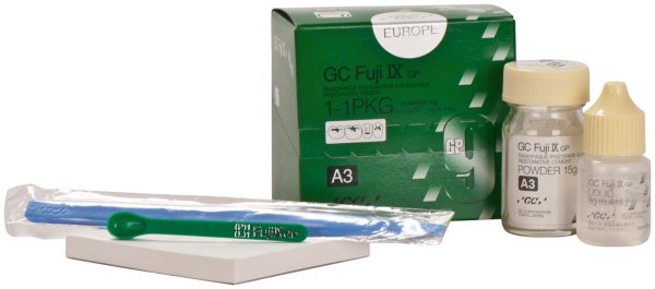 GC Fuji® IX GP **Einführungspackung** 15 g Pulver A3, 6,4 ml Flüssigkeit, Zubehör