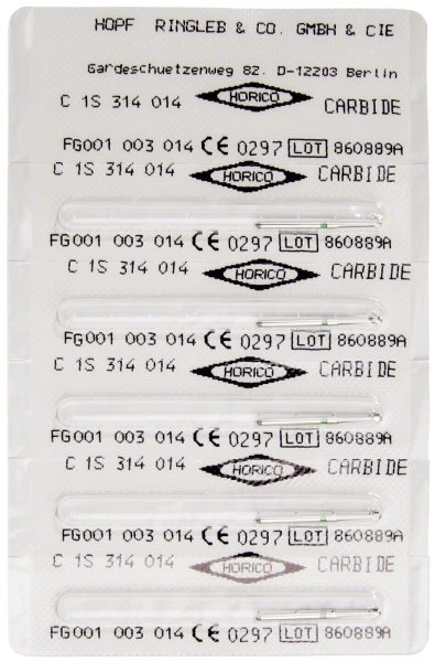 HM-Bohrer C1S 5 Stück FG, Figur 001, ISO 014