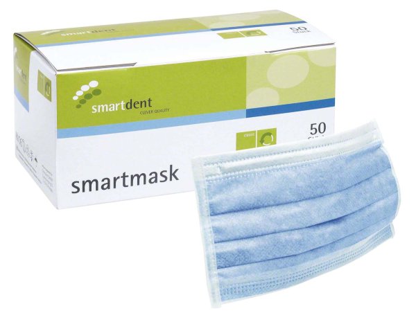 smartmask Mundschutz 50 Stück blau