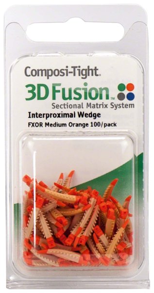 Composi-Tight® 3D Fusion™ Keile 100 Stück orange, mittel