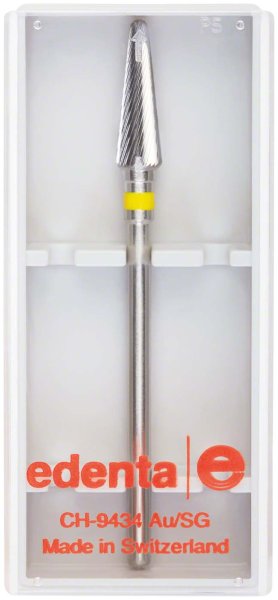 HM-Fräser Schliff 60 Einfachverzahnung, gelb superfein, HP, Figur 194, 14 mm, ISO 045