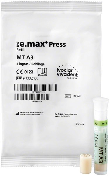 IPS e.max® Press MT 3 Stück L, A3 MT