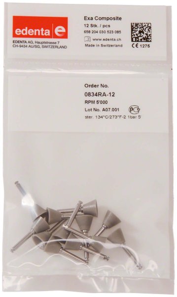 Exa Composite 12 Stück grau, RA, Figur 030, 7 mm, ISO 085