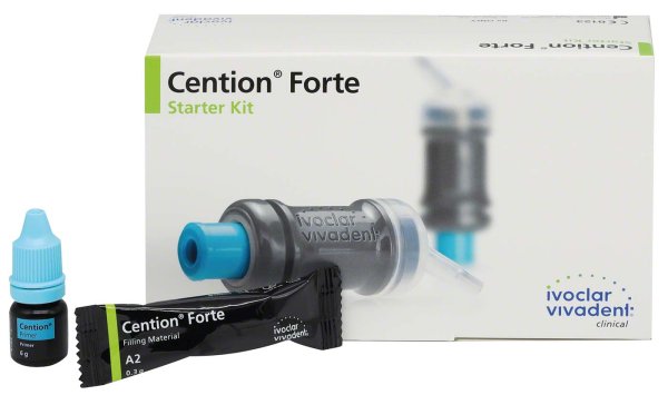 Cention® Forte 20 x 0,3 g Kapsel A2, 3 g Primer, 25 Applikatorpinsel