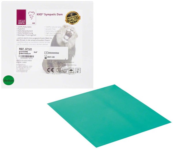 KKD® SympaticDam Premium 36 Stück grün, 15 x 15 cm, mittel