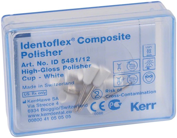 Identoflex™ Composite 12 Stück weiß, RA, Figur Kelch, 10 mm, Ø 7 mm