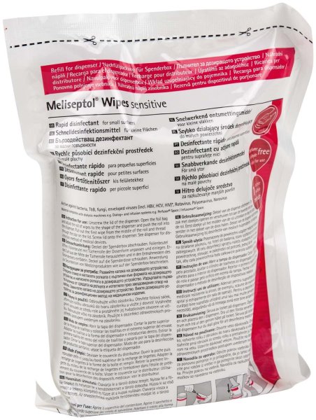 Meliseptol® Wipes sensitive **Beutel** 60 Stück 15,2 x 20 cm