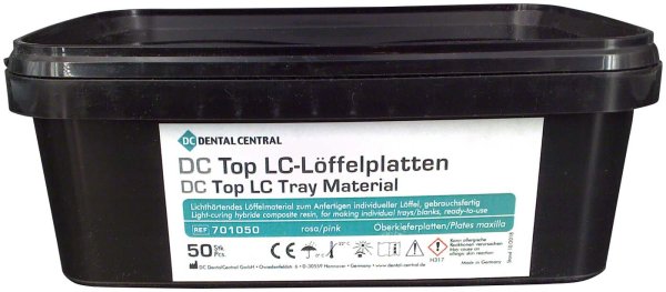 DC Top LC-Löffelplatten 50 Stück OK rosa