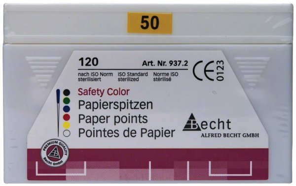 Papierspitzen Safety Color 120 Stück ISO 050