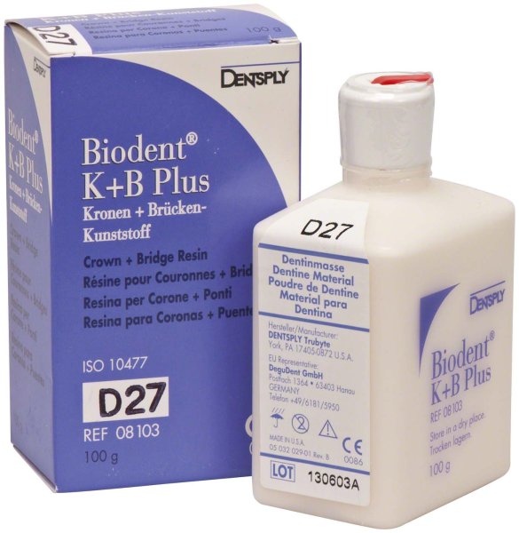 Biodent® K+B Plus Massen 100 g Pulver dentin 27
