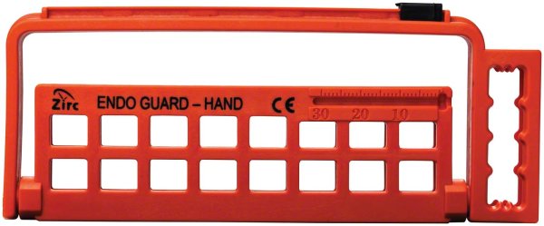 Endo Guard neonorange, 13,7 x 1 x 5,6 cm, für 16 Handinstrumente