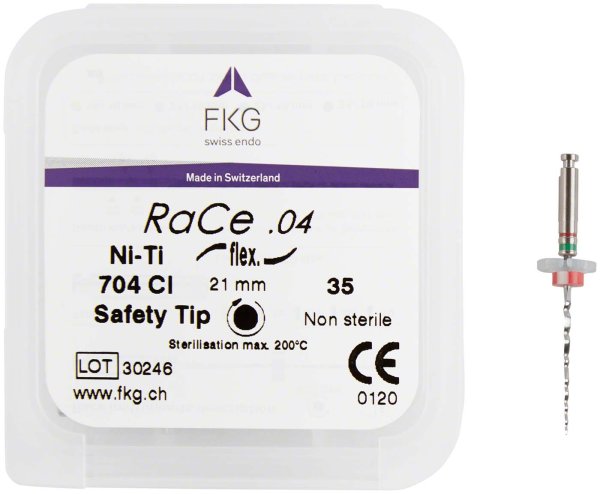 FKG RaCe 5 Stück 21 mm ISO 035, 4 %