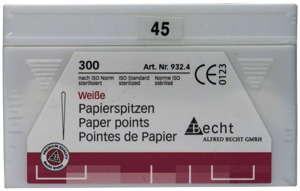 Papierspitzen weiß 300 Stück ISO 045